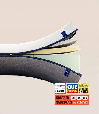 Tediber Matelas Tediber 120x190 cm - 25 cm d&eacute;paisseur - Ferme et accueillant - Garantie 10 ans - Fabriqu&eacute; en France et en Belgique - Tediber
