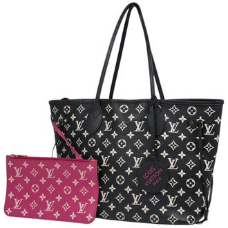 Louis Vuitton Black Noir White Monogram Empreinte Shoulder Bag Tote Bag (Pre-Owned)