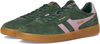 Gola Hawk Suede 86 Womens Walking Shoes Evergreen/Candy/Gum : 8.5 B - Medium