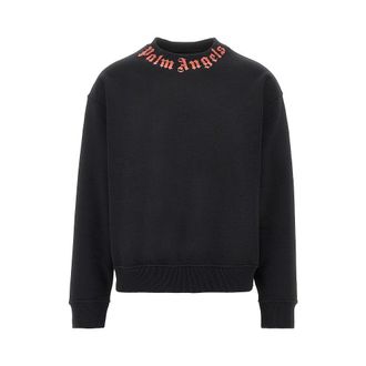 Palm Angels Neck logo print sweatshirt Man XL