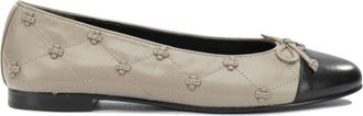 Tory Burch Ballerine Bunny Knot con punta a contrasto - - Shoes - Donna - Grigio - 40 1/2 EU