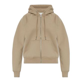 Ami Zip-throughs, female, Beige, Size: XS Hooded Sweatshirt