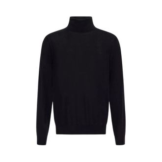 Roberto Cavalli Regular Turtleneck Trui - Heren - Truien - Zwart - Maat: S Wol