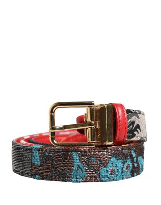 Dolce & Gabbana Floral Jacquard Belt - Multicolor