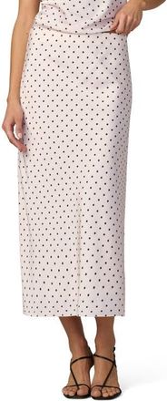 Joe's The Ines Polka Dot Midi Skirt in Ecru Polka Dot at Nordstrom, Size X-Small