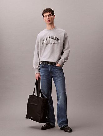 Calvin Klein Terry Logo Graphic Relaxed Sweatshirt