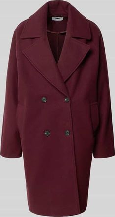 Noisy May Oversized Mantel mit Reverskragen Modell CICI in Bordeaux, Gr&ouml;&szlig;e XS