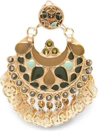 Gas Bijoux Earrings Metallic Brass Eventail Mm