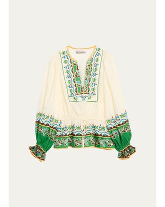 Alemais Bridgette Floral Peasant Blouse