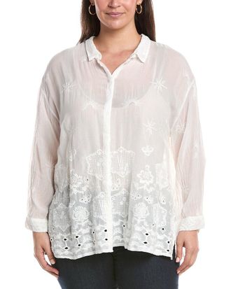 Johnny Was Plus Slim Audrey Button-Down Shirt