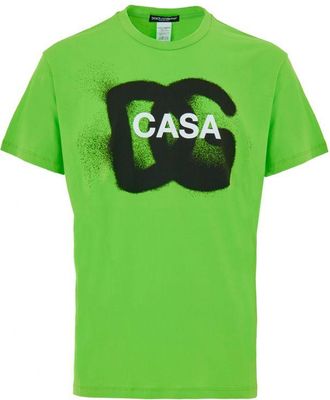 Dolce & Gabbana Green Cotton Mens Sportswear