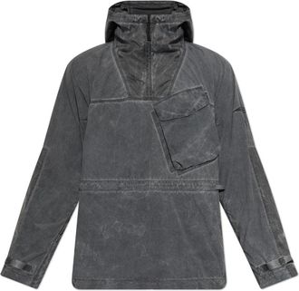 Stone Island Hooded Jacket - Heren - Zomerjassen - Grijs - 2XL - Jassen