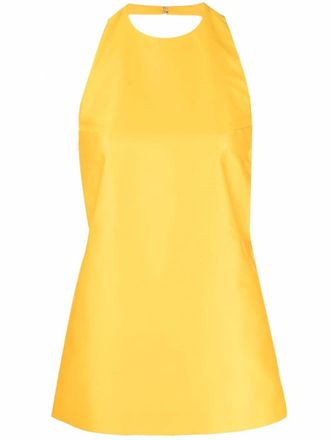 Pucci layered sleeveless blouse - women - Cotton - 40 - Yellow