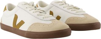 Veja Womens Volley Sneakers - Veja Leather White Calfskin Shoes