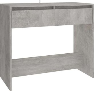 vidaXL Mesa consola madera contrachapada gris hormigón 89x41x76,5 cm Vidaxl