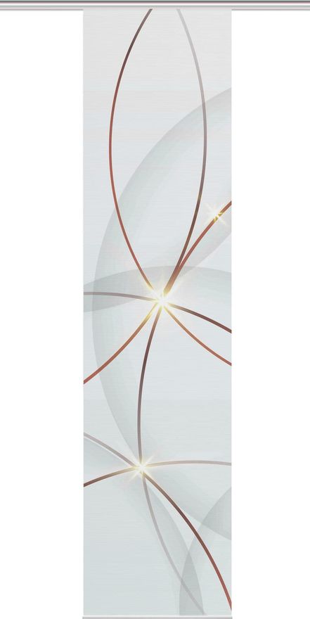 Vision S Schiebegardine BLINKI, Digitaldruck auf Bambus-Optik, mit  abstraktem Motiv, 260x60cm, Farbe: Rot oder Trkis (Rot) ab 39,99  - auf  Stylight