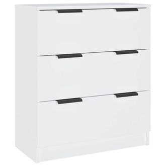 Berkfield Home Decorative 3 Piece Sideboards White Engineered Wood