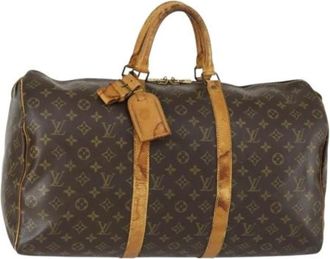 Louis Vuitton Pre-owned Weekend Bags, female, Brown, Size: ONE SIZE Pre-owned Weekend Bag