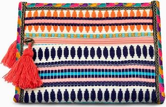 Jen & Co. Womens Emberlyn Pouch Bag In Multi