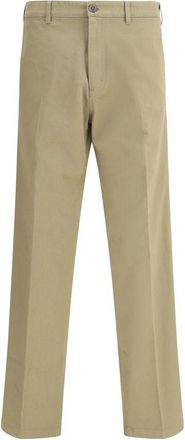 Prada Mens Straight Leg Casual Pants - Sage Green Cotton - Size EU 46 (Mens)