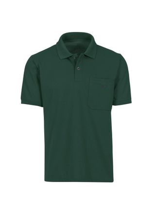 Trigema Poloshirt TRIGEMA TRIGEMA Polohemd mit Brusttasche, Herren, Gr. 4XL, gr&uuml;n (tanne), 100% Baumwolle, Basic, Shirts Poloshirt