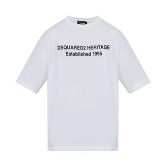 Dsquared2 T-Shirts, male, White, Size: XL T-Shirt