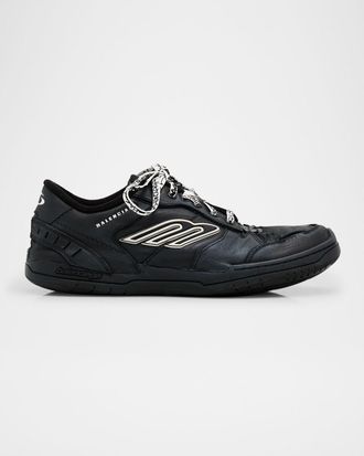 Balenciaga Men & apos;s Hamptons Leather Low-Top Sneakers