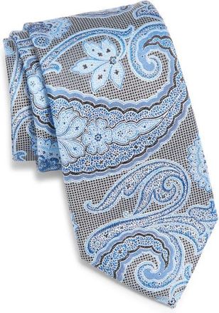 Nordstrom Paisley Silk Tie in Black at Nordstrom