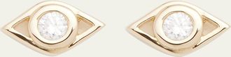 Sydney Evan 14k Diamond Evil Eye Stud Earring, Single