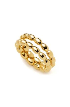Missoma Molten Olive Stacking Ring in Gold at Nordstrom, Size 6.75