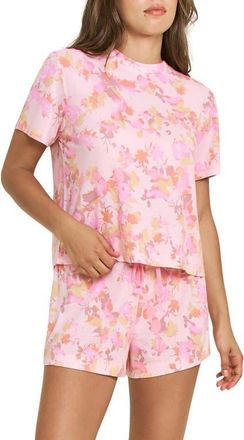 Honeydew Intimates Star Seeker T-Shirt & Shorts Pajama Set in Rose Quartz Floral at Nordstrom, Size X-Small