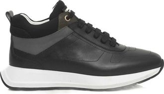 Cerruti Black Leather Women Womens Sneaker