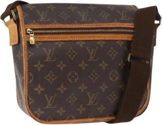 Louis Vuitton Pre-owned Cross Body Bags, female, Brown, Size: ONE SIZE Pre-owned Vintage Canvas Cross Body Bag