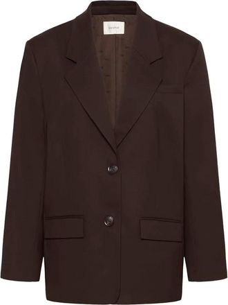 Gestuz Jassen, Dames, Bruin, XS, Polyester, GZPaula OZ Blazer
