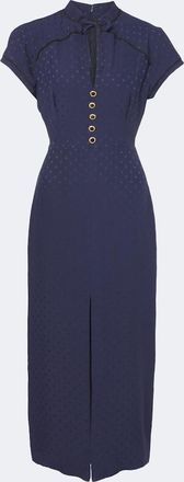 Alessandra Rich Silk jacquard midi dress