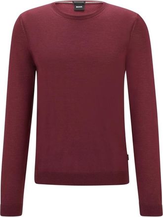 HUGO BOSS Hugo Boss-Pull - Heren - Ronde hals truien - Rood - XL - Truien & Vesten