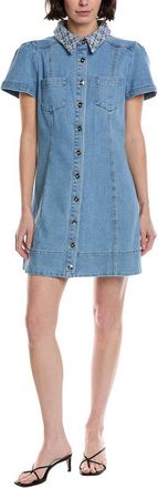 CeCe by Cynthia Steffe Collared Button-Down Mini Swing Dress
