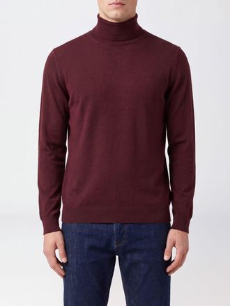 Fedeli Long-Sleeved Turtleneck Jumper in Pure Virgin Wool with Ribbed Trims