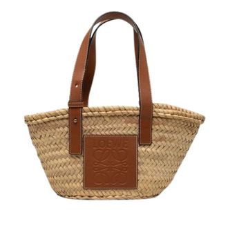 Loewe Pre-owned Tote Bags, female, Beige, Size: ONE SIZE Pre-owned Raffia Tote