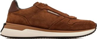 Ferragamo Sneakers con logo in pelle scamosciata - Marrone