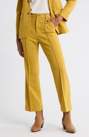 The Great. The Geo Jacquard Prim Pants in Gold Leaf at Nordstrom Rack, Size 26