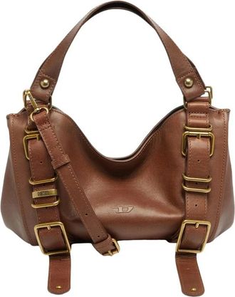 Diesel Tassen, Dames, Bruin, ONE Size, Leer, D-One Tophandle S