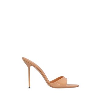 PARIS TEXAS Heeled Mules, female, Yellow, Size: 8 1/2 US Lidia Mule