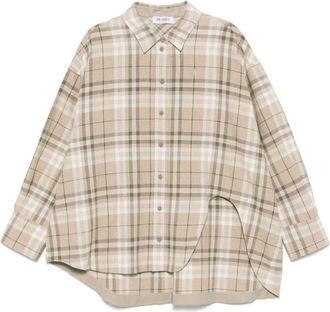 The Attico Checked Shirt - Womens - Polyester/Cotton