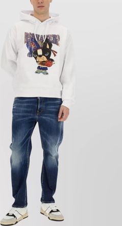 Dsquared2 cotton printed hoodie
