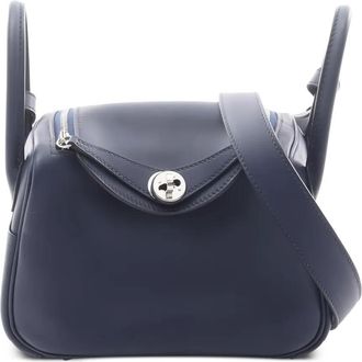 Herm&egrave;s Borsa tote Lindy mini 2024 - Blu