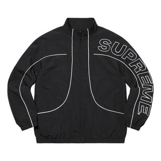 SUPREME Piping Track Jacket Black White SUP-FW20-041
