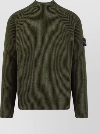 Stone Island wool cotton sweater patch