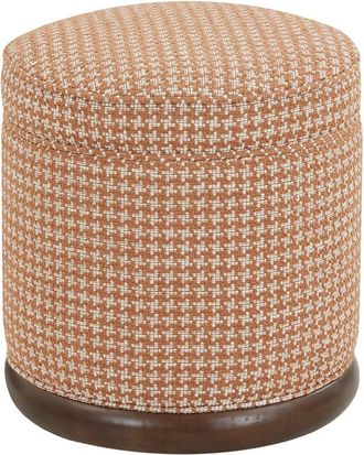 Safavieh Couture Fiorelli Round Boucle Ottoman