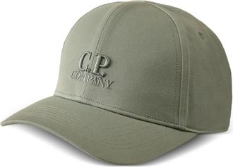 C.P. Company C.p. Company - Gabardine Logo Cap - Heren - Accessoires - Groen - Maat: ONE Size Gabardine